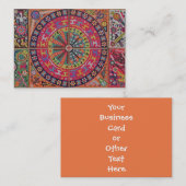 オアハカ州メキシコのメキシコマヤの種族の芸術のBoho旅行 名刺 (正面/裏面)