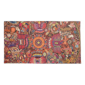 オアハカ州メキシコのメキシコマヤの種族の芸術のBoho旅行 枕カバー (裏面)