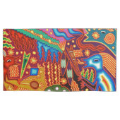 オアハカ州メキシコのメキシコマヤの種族の芸術のBoho旅行 枕カバー (正面)