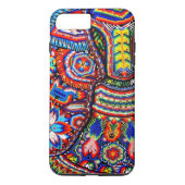 オアハカ州メキシコのメキシコマヤの種族の芸術のBoho旅行 Case-Mate iPhoneケース (裏面)