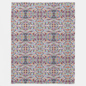 オアハカ州メキシコメキシコマヤのヒスパニックの民族のBoho フリースブランケット (正面)