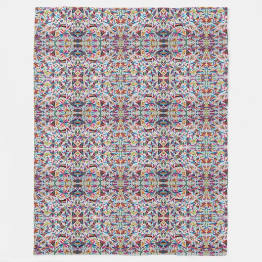 オアハカ州メキシコメキシコマヤのヒスパニックの民族のBoho フリースブランケット (正面)