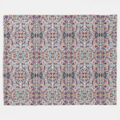 オアハカ州メキシコメキシコマヤのヒスパニックの民族のBoho フリースブランケット (正面(横))