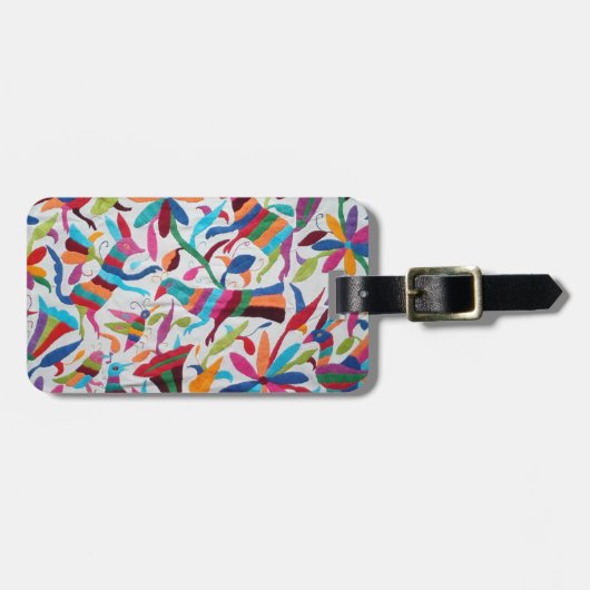オアハカ州メキシコメキシコマヤのヒスパニックの民族のBoho ラゲッジタグ (正面横)