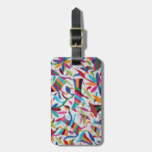 オアハカ州メキシコメキシコマヤのヒスパニックの民族のBoho ラゲッジタグ (正面縦)