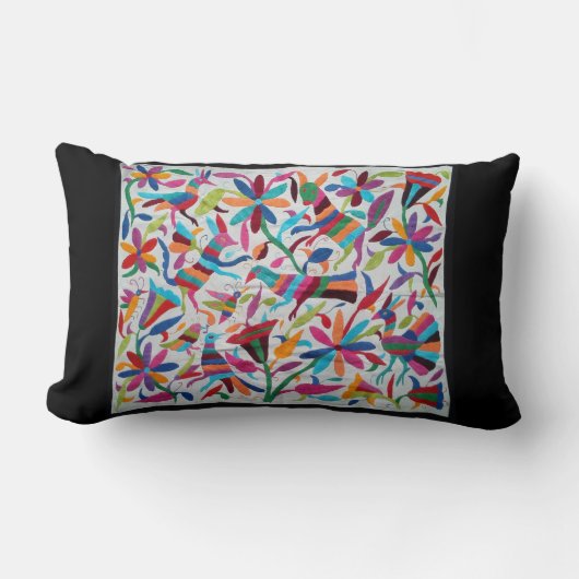 オアハカ州メキシコメキシコマヤのヒスパニックの民族のBoho ランバークッション (正面)