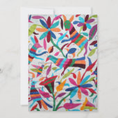 オアハカ州メキシコメキシコマヤのヒスパニックの民族のBoho 招待状 (正面)