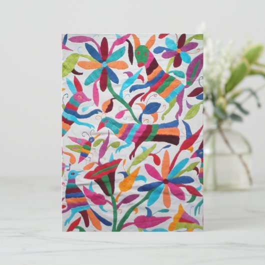 オアハカ州メキシコメキシコマヤのヒスパニックの民族のBoho 招待状 (スタンド正面)