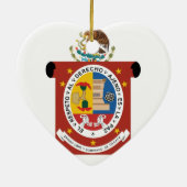 オアハカ州、メキシコ セラミックオーナメント (裏面)