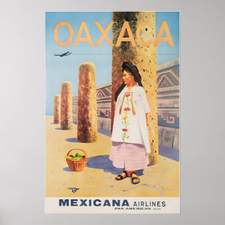 オアハカ プリント メキシコ アート メキシコ 旅行ポスター