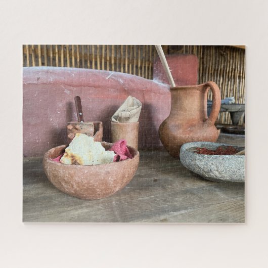 オアハカ・メキシコでディナーの準備 ジグソーパズル (横)