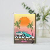 オアハカ メキシコ トラベルポスター ポストカード (スタンド正面)