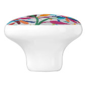 オアハカ・メキシコ・マヤ・ヒスパニック・エスニック・ボホ セラミックノブ (側面)