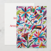 オアハカ メキシコ ミックス メソアメリカン マヤ ヒスパニック エスニック ボーホー 招待状 (正面/裏面)