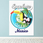 オアハカ メキシコ 旅行 ロゴ キャンバスプリント (インサイチュ (ウッドフロア))