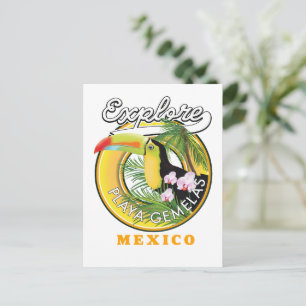 オアハカ メキシコ 旅行 ロゴ ポストカード