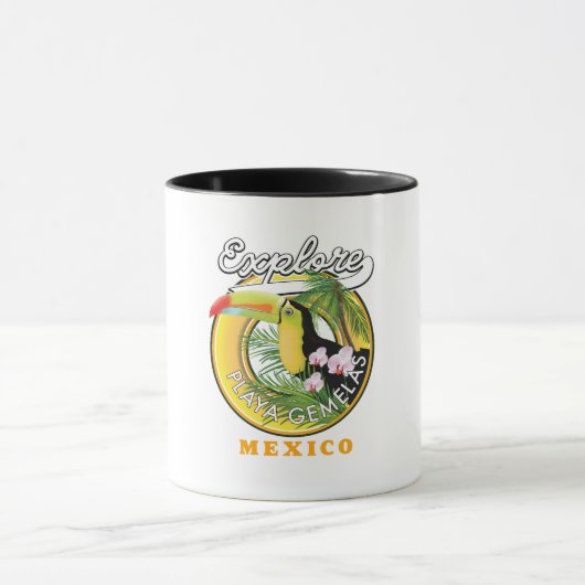オアハカ メキシコ 旅行 ロゴ Tシャツ マグカップ (中央)