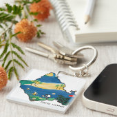 オアフハワイカメ キーホルダー (正面右)