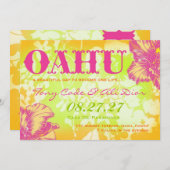 オアフハワイデスティネーション招待状 招待状 (正面/裏面)