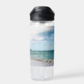 オアフハワイトロピカルビーチランドスケープアート ウォーターボトル (背面)