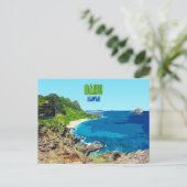 オアフハワイビーチヴィンテージ ポストカード (スタンド正面)