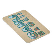 オアフハワイビーチ写真文字 マグネット (右側)