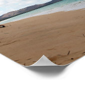 オアフハワイ海ウェーブズ&ビーチ ポスター (角)