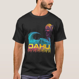 オアフレトロ80sスタイルヴィンテージVaporwave Surf Tシャツ