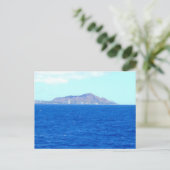 オアフ島の太平洋から見たダイヤモンドヘッド火山 ポストカード (スタンド正面)
