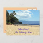 オアフ島はがき ポストカード (正面/裏面)