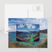 オアフ島カメ ポストカード (正面/裏面)