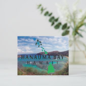 オアフ島カメ ポストカード (スタンド正面)