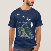 オアフ島ハワイ ハワイアンアイランズ Tシャツ (正面)