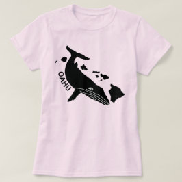 オアフ島 – ハワイ諸島ハンバック Tシャツ
