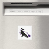 オアフ島 – パープルハワイ諸島ハンバック マグネット (インサイチュ (食洗機))