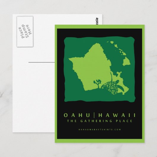 オアフ島 ポストカード (正面/裏面)