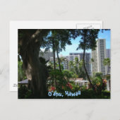 オアフ、ハワイのはがき ポストカード (正面/裏面)