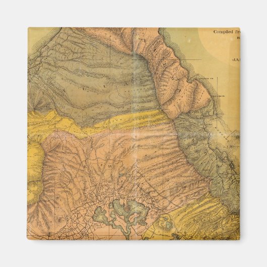 オアフ、ハワイアン諸島 マグネット (正面)