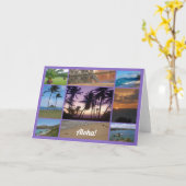 オアフ、ハワイカード カード (黄色い花)