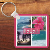 オアフ，ハワイシースケープ キーホルダー (正面)