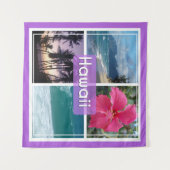 オアフ，ハワイシースケープ タペストリー (正面(横))