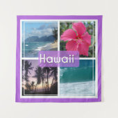 オアフ，ハワイシースケープ タペストリー (正面)