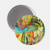 オアフ・パイナップル農園の池 マグネット (正面/裏面)