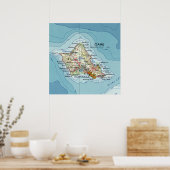 オアフ・ヴィンテの地図 ポスター (キッチン)
