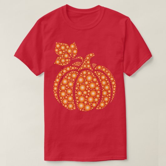 オアレ秋秋水玉模様パンプキンインターナショナル Tシャツ (デザイン正面)
