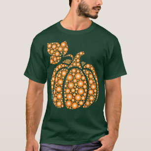 オアレ秋秋水玉模様パンプキンインターナショナル Tシャツ