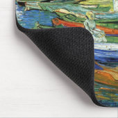 オアーズの銀行のゴッホの漕艇 マウスパッド (コーナー)