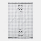 オアーズプ素朴ライドレイクパーソナライズされたハウス キッチンタオル (縦)