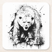 オアーズポレアニマルヴィーソーヴァージュ自然アベンチャー スクエアペーパーコースター (正面)