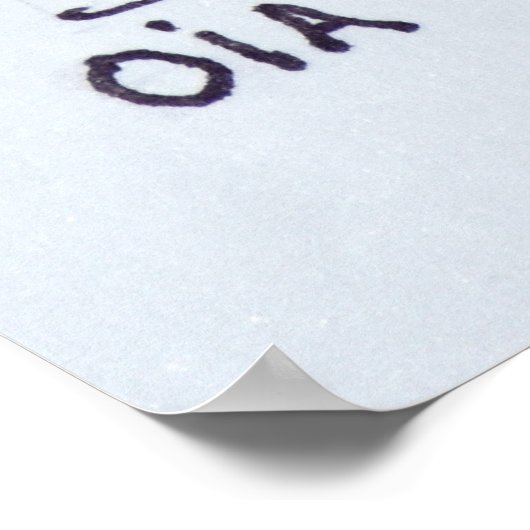 オイアの町 |サントリーニ島(ギリシャ) ポスター (角)